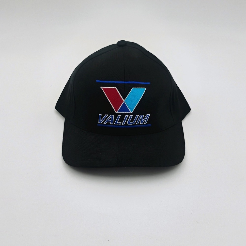 THC Clothing Black Parody Embroidered Logo Flexifit Hat Cap Skater VTG 90s